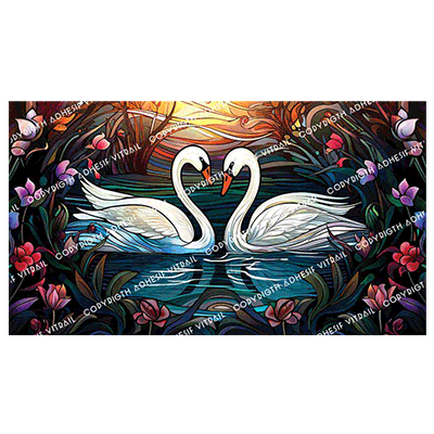 Adhesif Vitrail ANIMAL - OISEAU 5