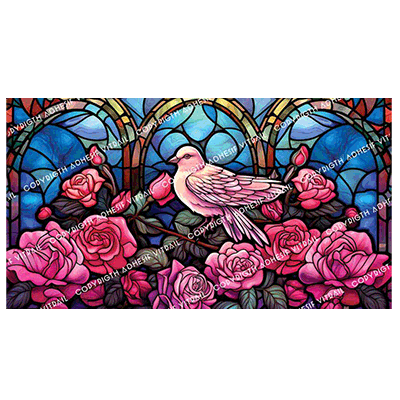 Adhesif Vitrail ANIMAL - OISEAU 6