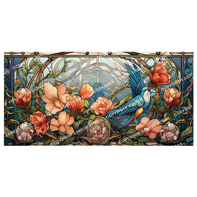 Adhesif Vitrail ANIMAL - OISEAU 9