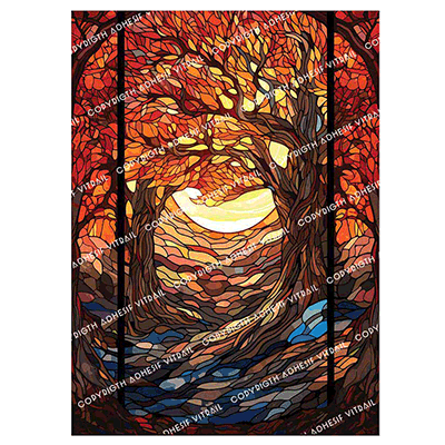 Adhesif Vitrail PAYSAGE 22