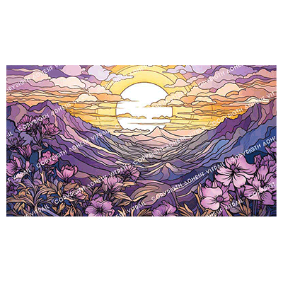 Adhesif Vitrail PAYSAGE 33