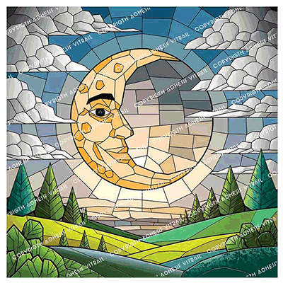 Adhesif Vitrail PAYSAGE 34