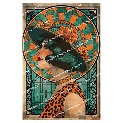 Adhesif Vitrail PERSONNAGE 2