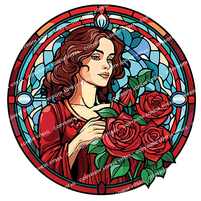 Adhesif Vitrail PERSONNAGE 8